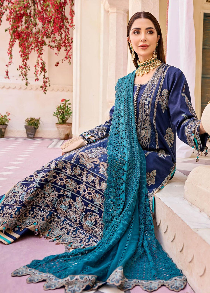 Eid e Nobahar By Maryum N Maria Embroidered Lawn Suits Unstitched 3 Piece MNM23EN MLFD-092 CITY OF LOVE - Luxury Summer Collection