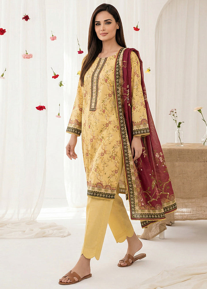Salina by Regalia Textiles Unstitched Digital Printed Lawn 3 Piece Suit RG26ULSP D6 - Casual Collection