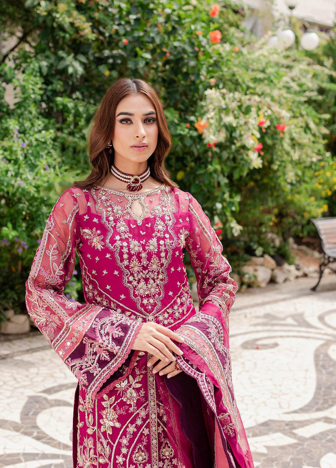 Gulaal Luxury Embroidered Organza 3 Piece Dress GL22LP-1 03 Orissa