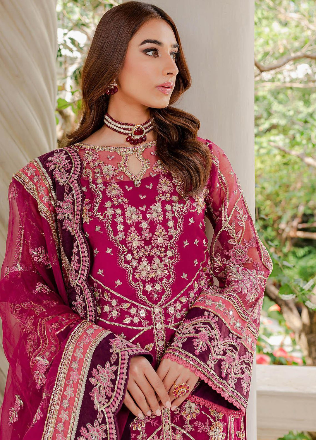 Gulaal Luxury Embroidered Organza 3 Piece Dress GL22LP-1 03 Orissa