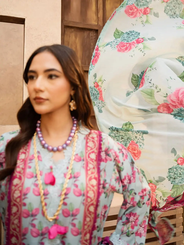 Dastaan by Menaal Unstitched Printed Lawn 3 Piece Suit ML26ULS DP-03A - Festive Collection