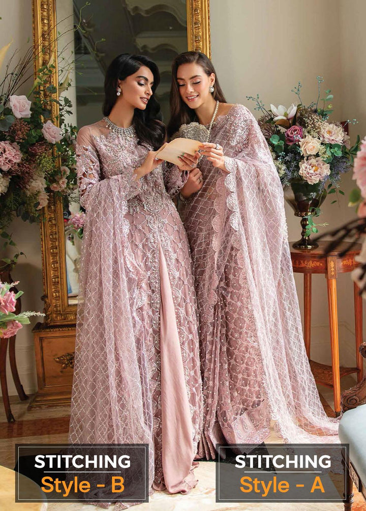 Serendipity by Mushq Embroidered Net Suits Unstitched 4 Piece MQ22S TDL22-06 Elle - Luxury Wedding Collection