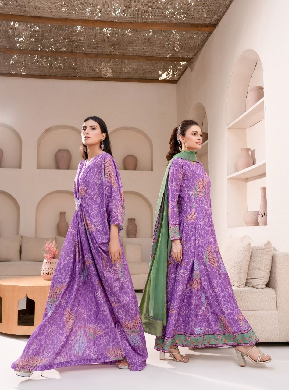 Irtiqa by Anayra Amal RTW Printed Raw Silk 1 Piece Suit Imrozia Festive Collection