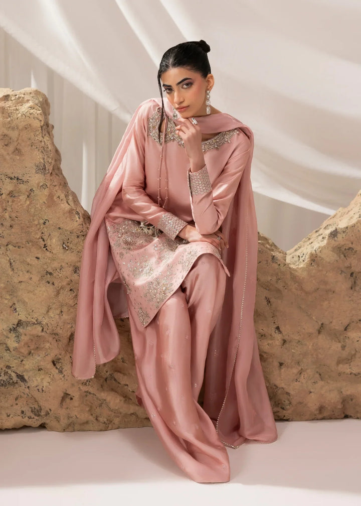 Celeste by Jamni RTW Embroidered Sheesha Silk 3 Piece Suit SAKURA Festive Collection
