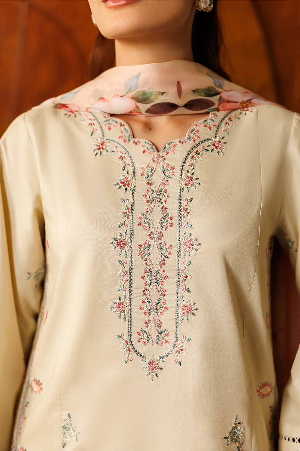 Mistfall Ramadan Edit by Panache Women RTW Embroidered Cotton 3 Piece Ardan - Casual Collection