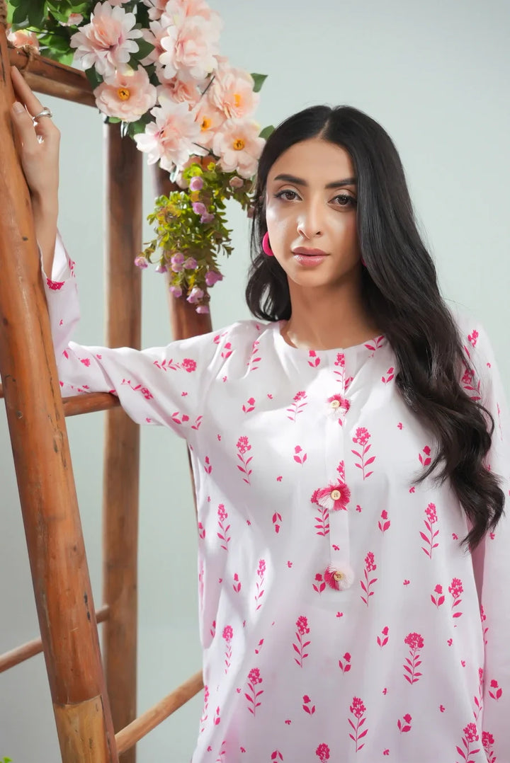 Dhaga Women Pret Printed 2 Piece Lawn Matching Separate FW24DSP0049 - Summer Collection