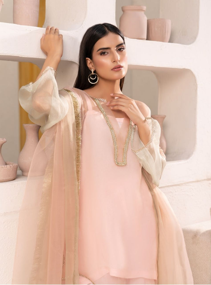 Irtiqa by Anayra Amal RTW Solids Organza 3 Piece Suit Suffuse Festive Collection
