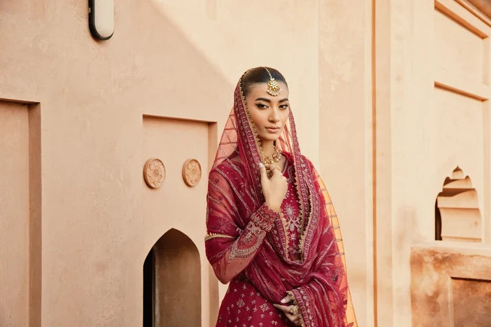 Florent Embroidered Organza Suits Unstitched 3 Piece FL25FU FL-04 - Formals Collection