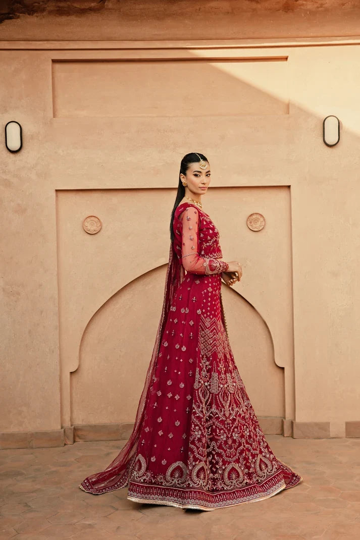 Florent Embroidered Organza Suits Unstitched 3 Piece FL25FU FL-04 - Formals Collection