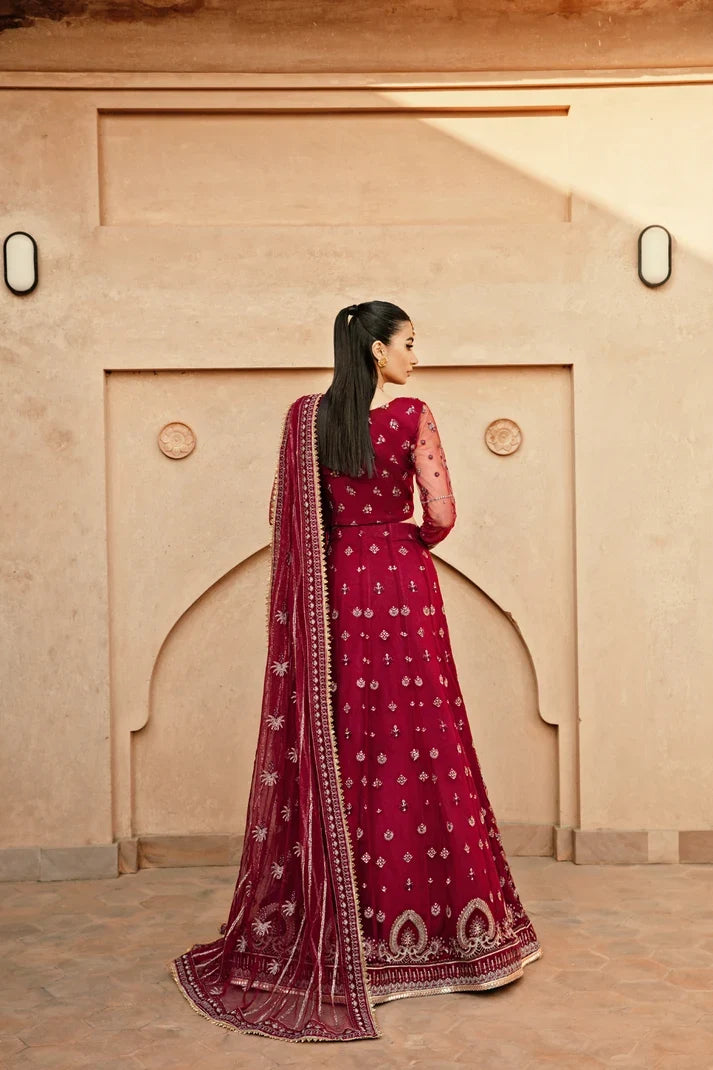 Florent Embroidered Organza Suits Unstitched 3 Piece FL25FU FL-04 - Formals Collection