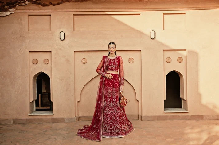 Florent Embroidered Organza Suits Unstitched 3 Piece FL25FU FL-04 - Formals Collection