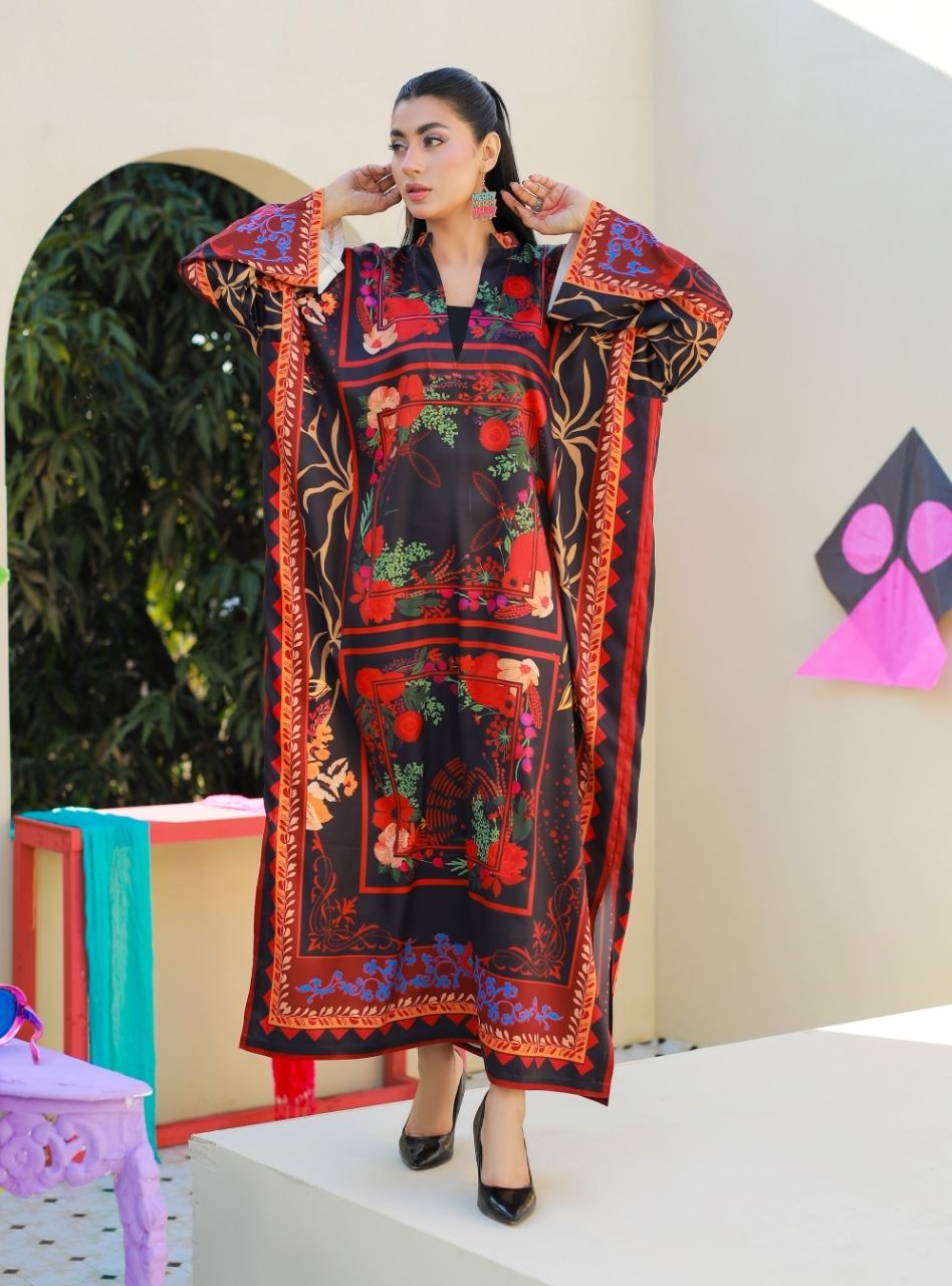 Printnation by Anayra Amal RTW Printed Poly Raw Silk 3 Piece Vibe Loom - Casual Collection