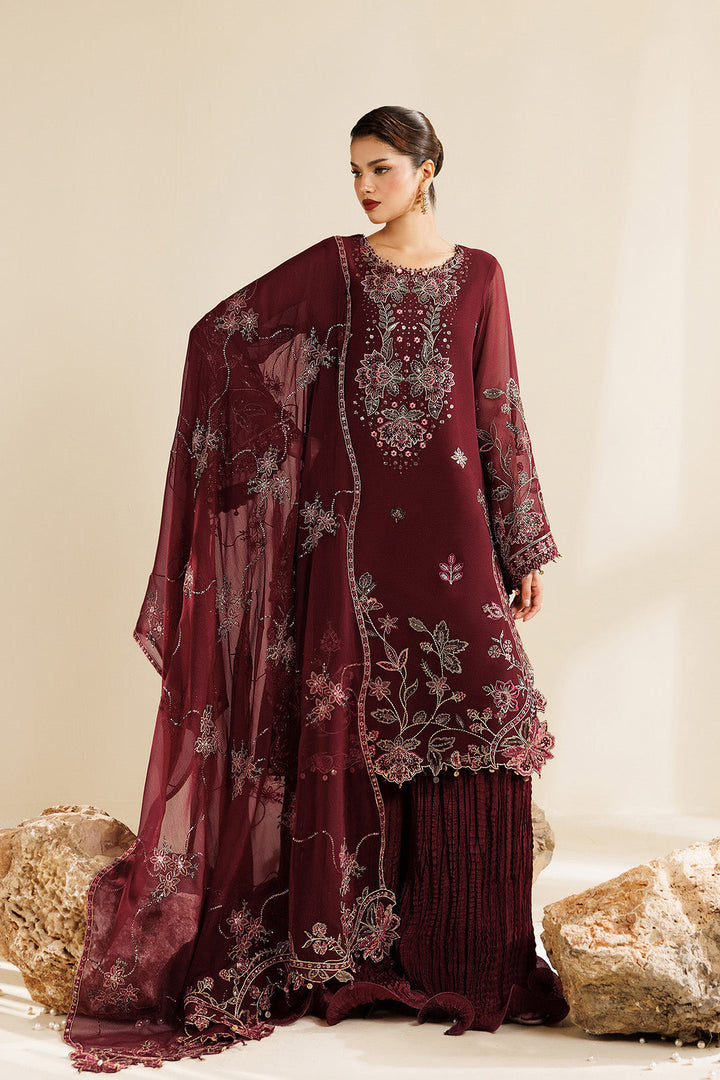 Sireine by Alizeh Fashion Unstitched Embroidered Chiffon 3 Piece Suit AF26UCS AF-CH-2290-STARLIGHT - Festive Collection