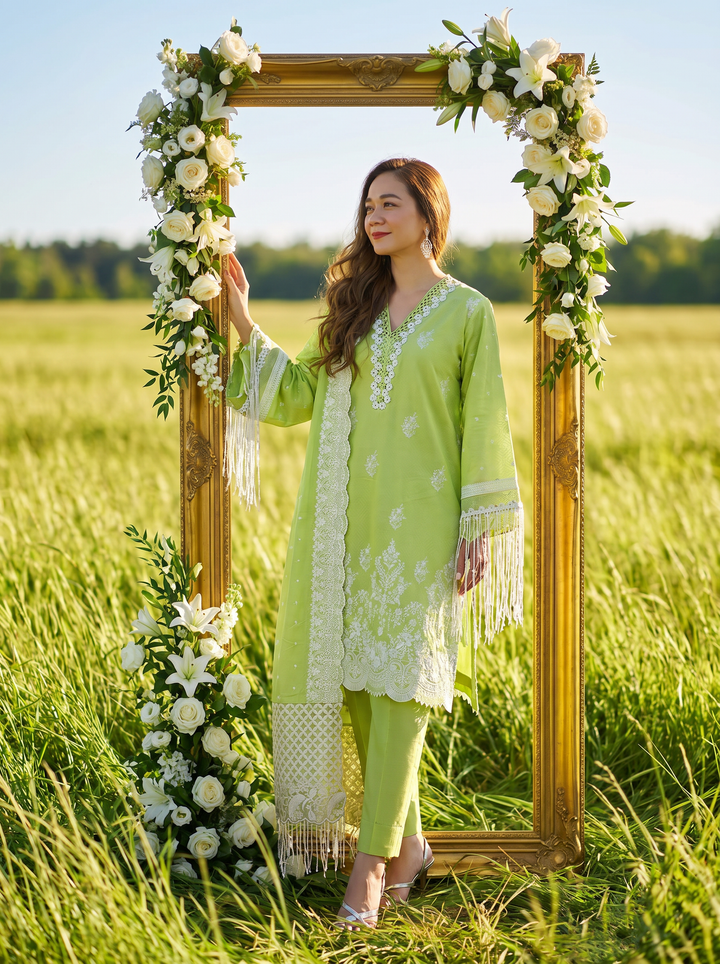 Mitti ki Khusboo by Gul Ahmed Unstitched Embroidered Jacquard 3 Piece Suit GA26UMK DN-52045 - Summer Collection