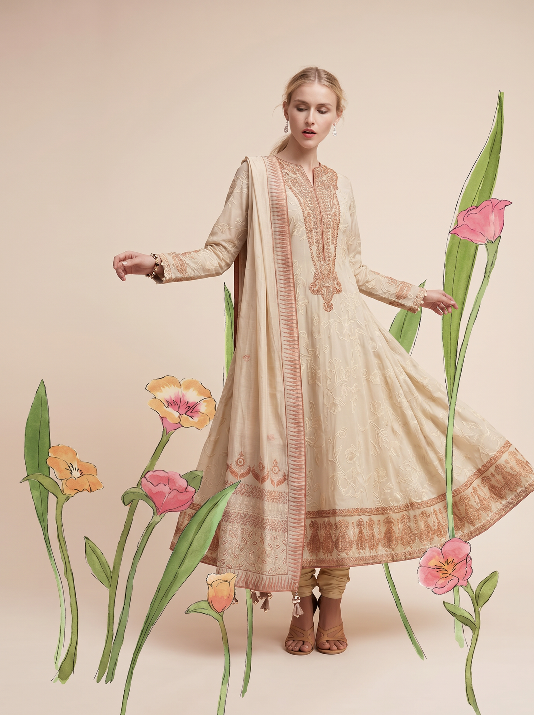 Mitti ki Khusboo by Gul Ahmed Unstitched Embroidered Lawn 3 Piece Suit GA26UMK DN-62038 - Summer Collection