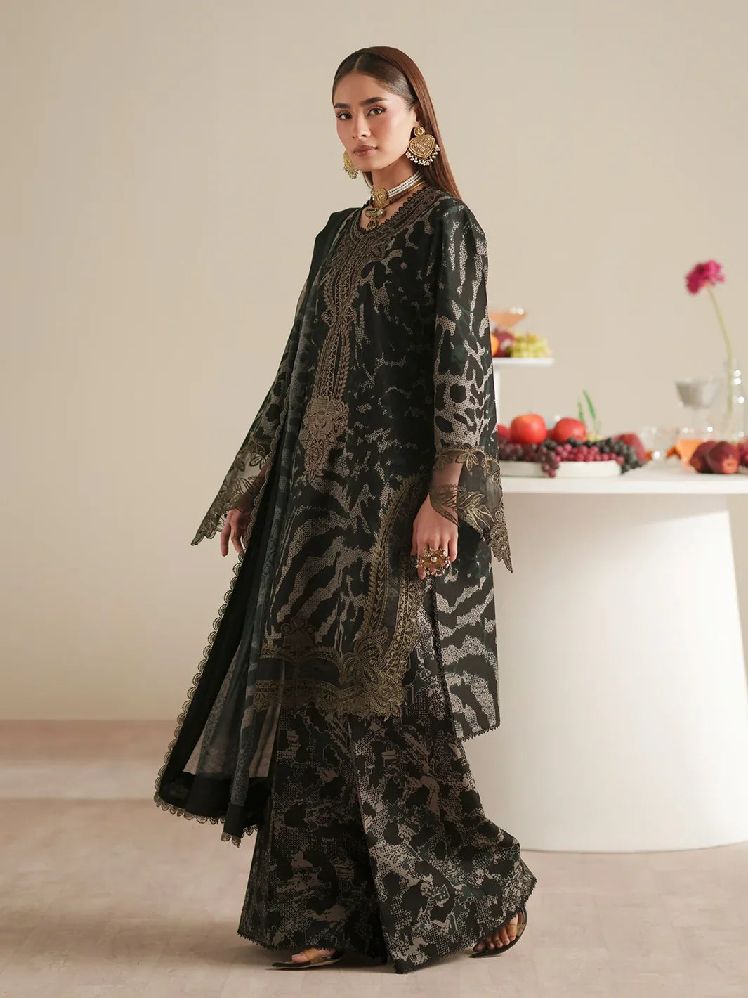 JoJo by Bin Ilyas Unstitched Embroidered Lawn 3 Piece Suit BI26UJJ D-82A - Summer Collection