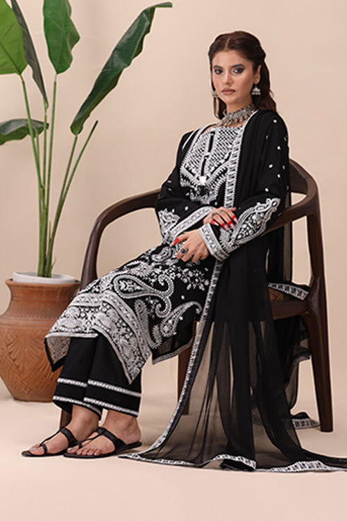 La Elise Women RTW Embroidered Lawn 3 Piece Suit 0001401 Sanam - Casual Collection