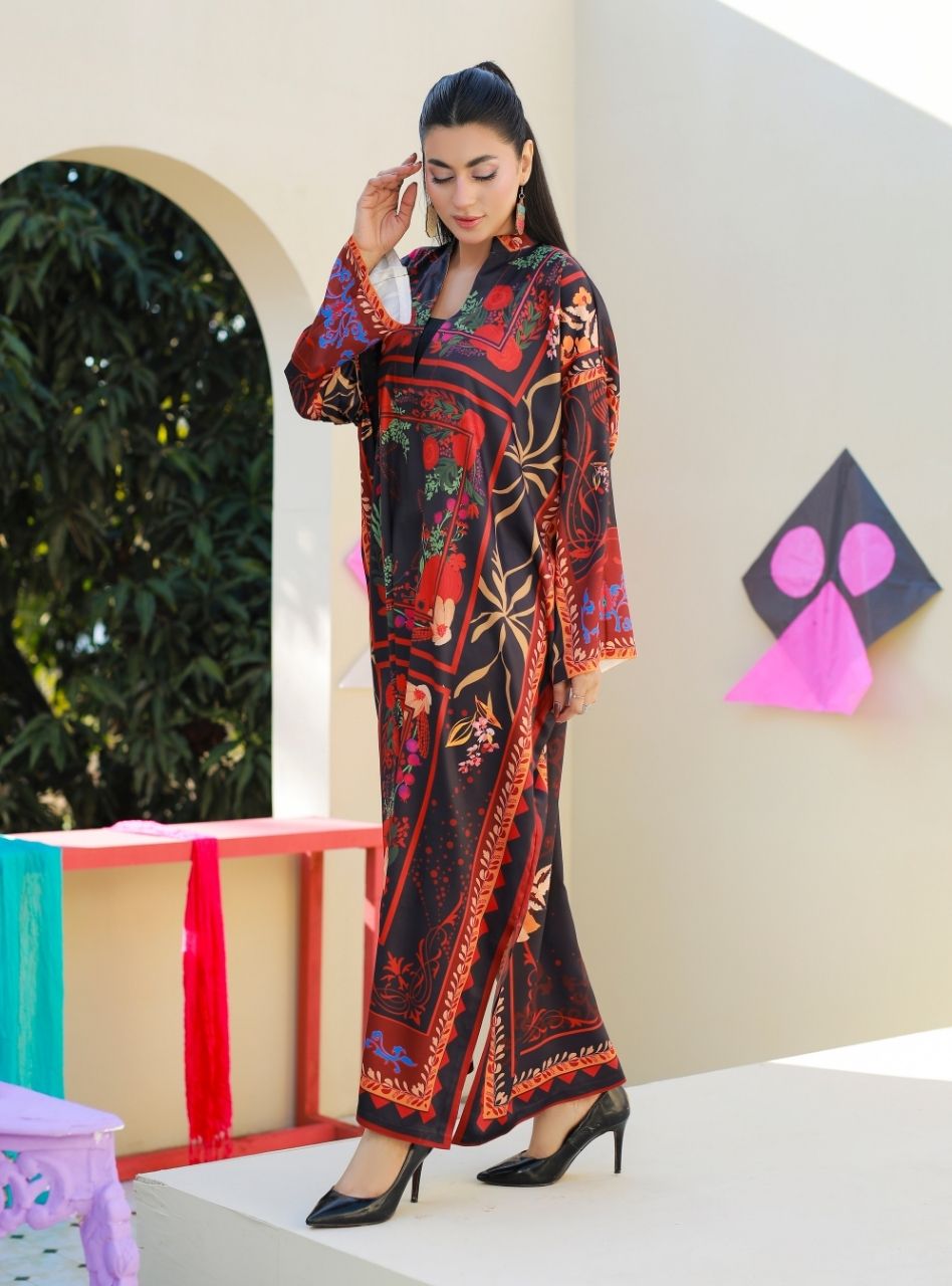 Printnation by Anayra Amal RTW Printed Poly Raw Silk 3 Piece Vibe Loom - Casual Collection