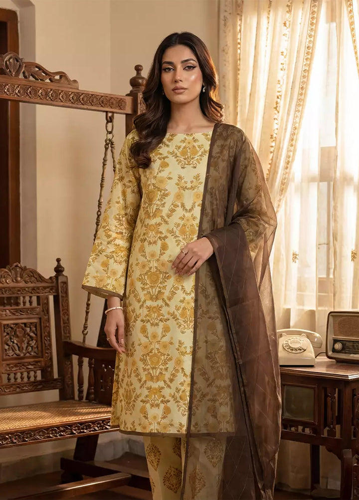 Salitex Unstitched Printed Lawn Silk 3 Piece Suit SUNS7ASI375 - Casual Collection