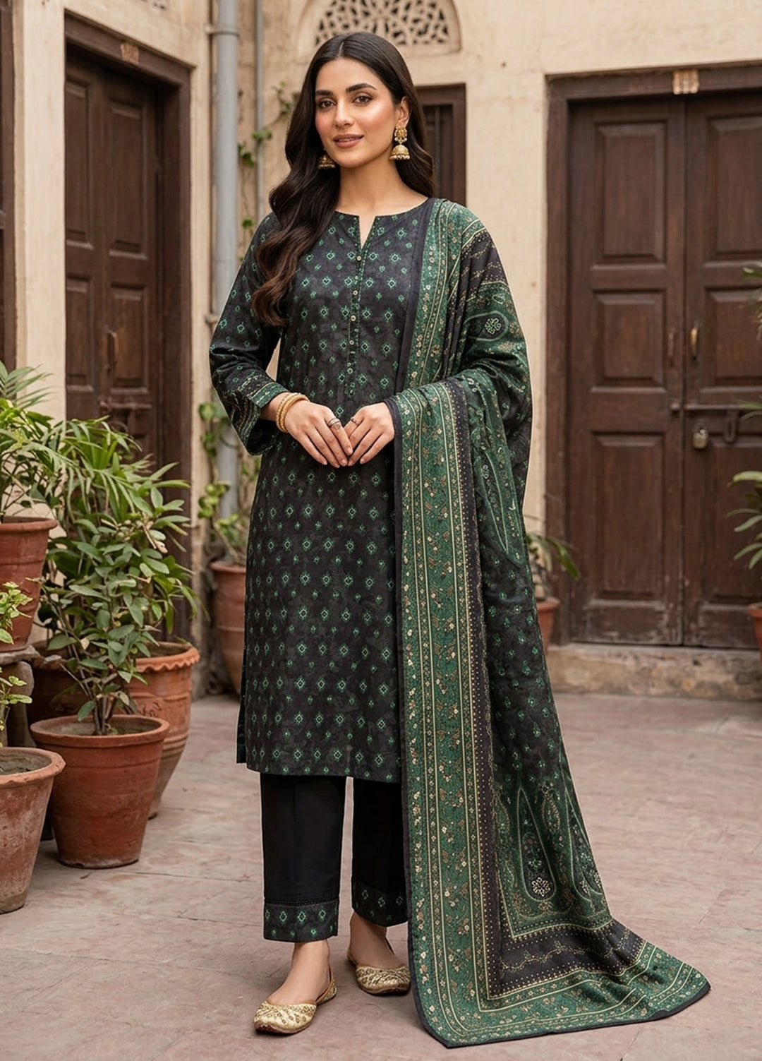 Bin Saeed Unstitched Printed Lawn 3 Piece Suit BS26ULVII D-518 - Summer Collection
