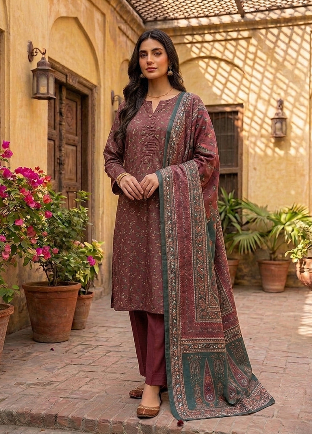 Bin Saeed Unstitched Printed Lawn 3 Piece Suit BS26ULVII D-516 - Summer Collection