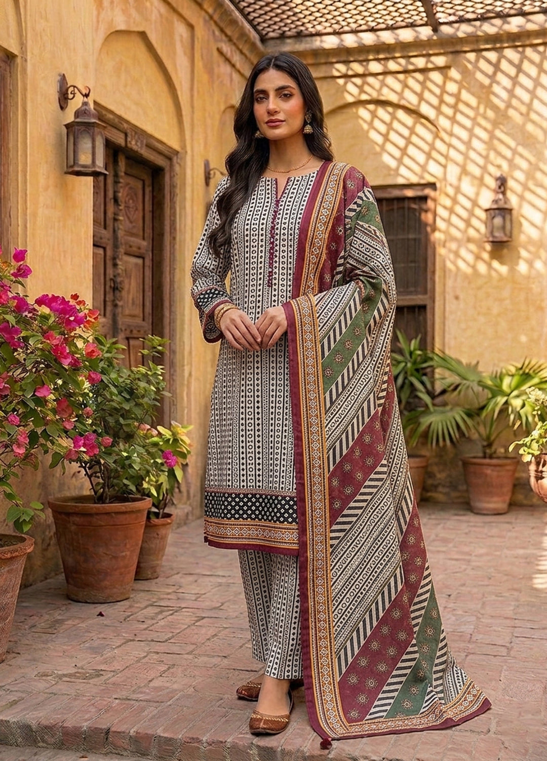 Bin Saeed Unstitched Printed Lawn 3 Piece Suit BS26ULVII S001 - Summer Collection