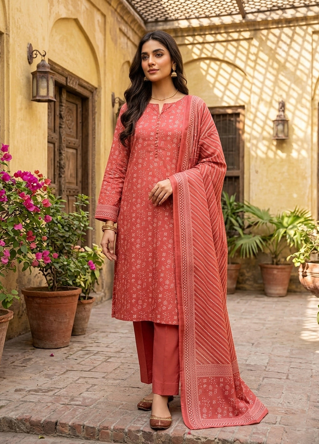 Bin Saeed Unstitched Printed Lawn 3 Piece Suit BS26ULVII S002 - Summer Collection