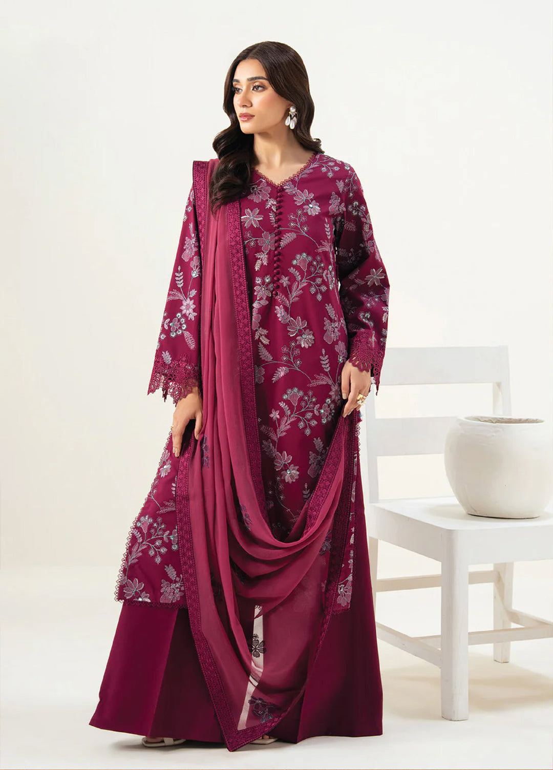 Namah by Xenia Formals Unstitched Embroidered Lawn 3 Piece Suit XF26UNL Wavina 01 - Festive Collection