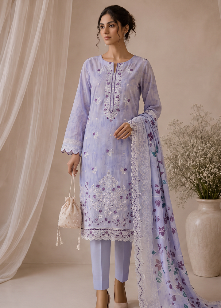 Premium Signature by HZ Textiles Unstitched Embroidered Lawn 3 Piece Suit PSE-1306 Festive Collection