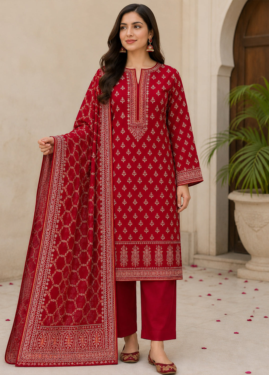 Bin Saeed Unstitched Printed Lawn 3 Piece Suit BS26UPLII D-581 - Casual Collection