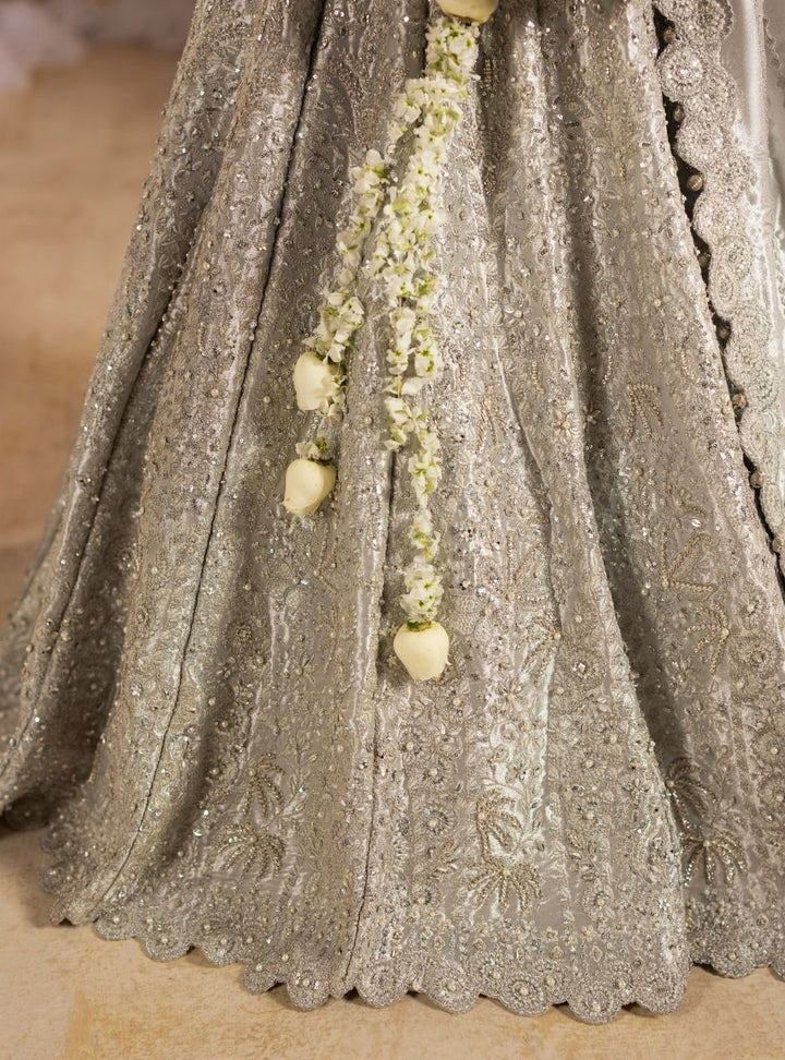 Tehwaar by Anayra Amal RTW Embroidered Lama Tissue 3 Piece Suit Chandi Wedding Collection