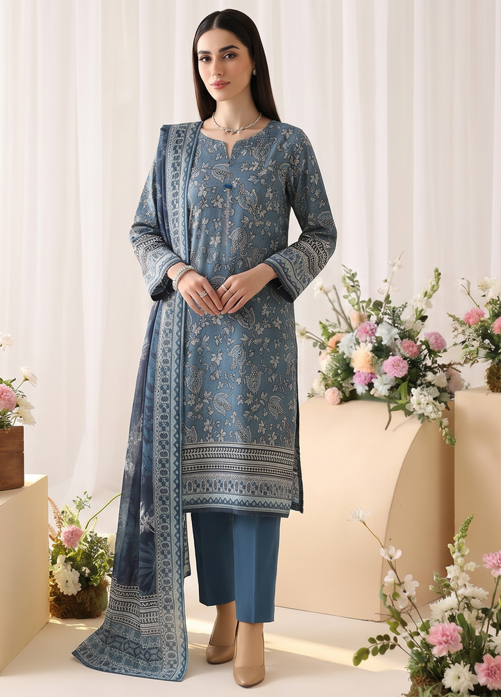 Platinum Jaipuri by HZ Textiles Unstitched Printed Lawn 3 Piece Suit PJB - 3233 Casual Collection