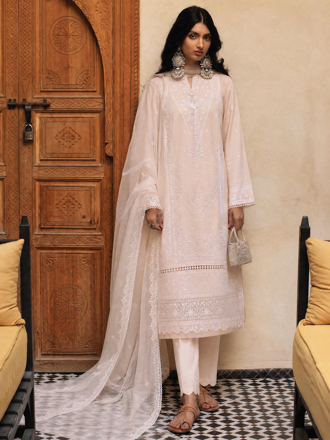 La Elise Women RTW Embroidered Lawn 3 Piece Suit 0001403 Pinar - Casual Collection