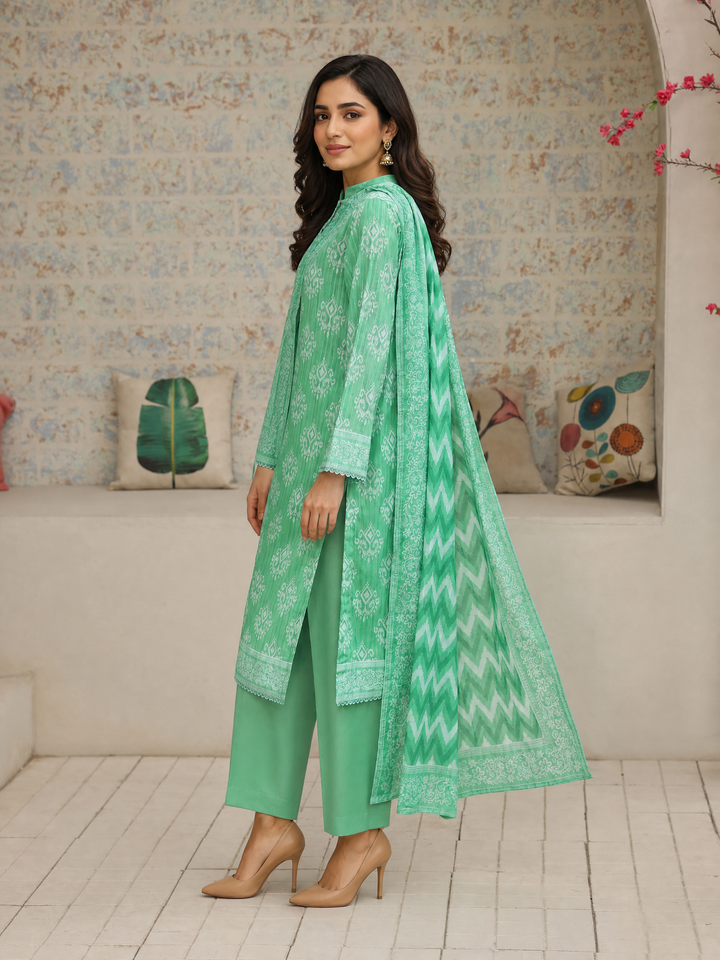 Nayab by HZ Textiles Unstitched Printed Cotton Lawn 3 Piece Suit HZ28UN NPC-01 - Casual Collection