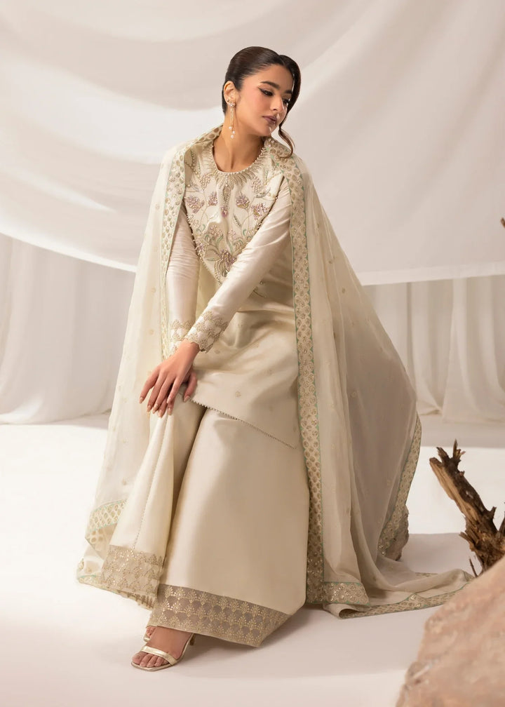 Celeste by Jamni RTW Embroidered Sheesha Silk 3 Piece Suit HALO Festive Collection