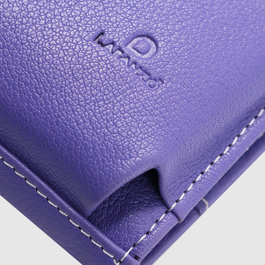 Lafanzo Unisex Leather Femora Crossbody Phone Pouch Purple - Accessories Collection