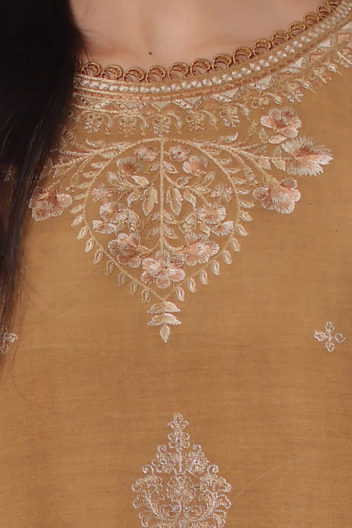 Noor by Saadia Asad Unstitched Embroidered Linen 3 Piece Suit SA26UNL D10 A - Winter Collection