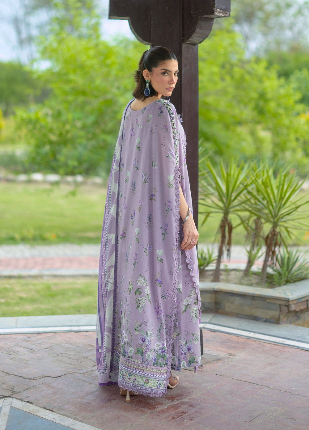 Bridgerton by Elaf Unstitched Printed Lawn 3 Piece Suit EL26ULB EPB-6A - Summer Collection