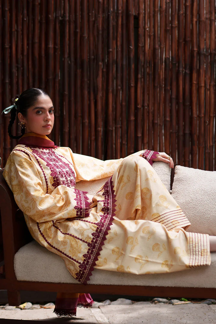 Laanem by Saira Rizwan Unstitched Embroidered Lawn 3 Piece Suit SR26ULL ZAREEN-A - Summer Collection