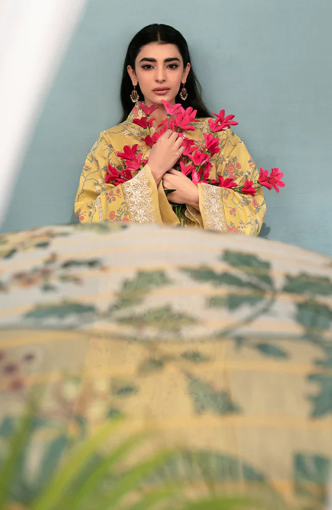 Afsanah by Seran Embroidered Lawn Suits Unstitched 3 Piece SRN24AF D-04 Nehan - Spring Summer Collection