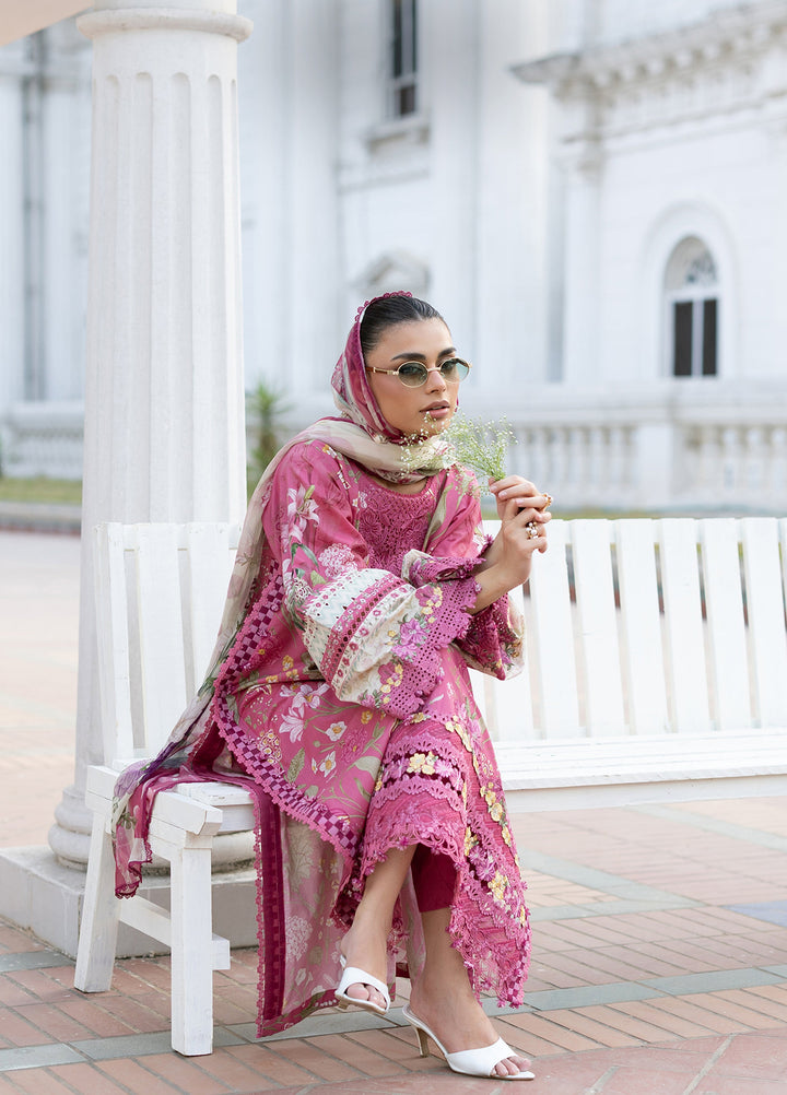 Signature by Elaf Unstitched Embroidered Lawn 3 Piece Suit EL26USLE Delilah ESG-5B - Eid Collection