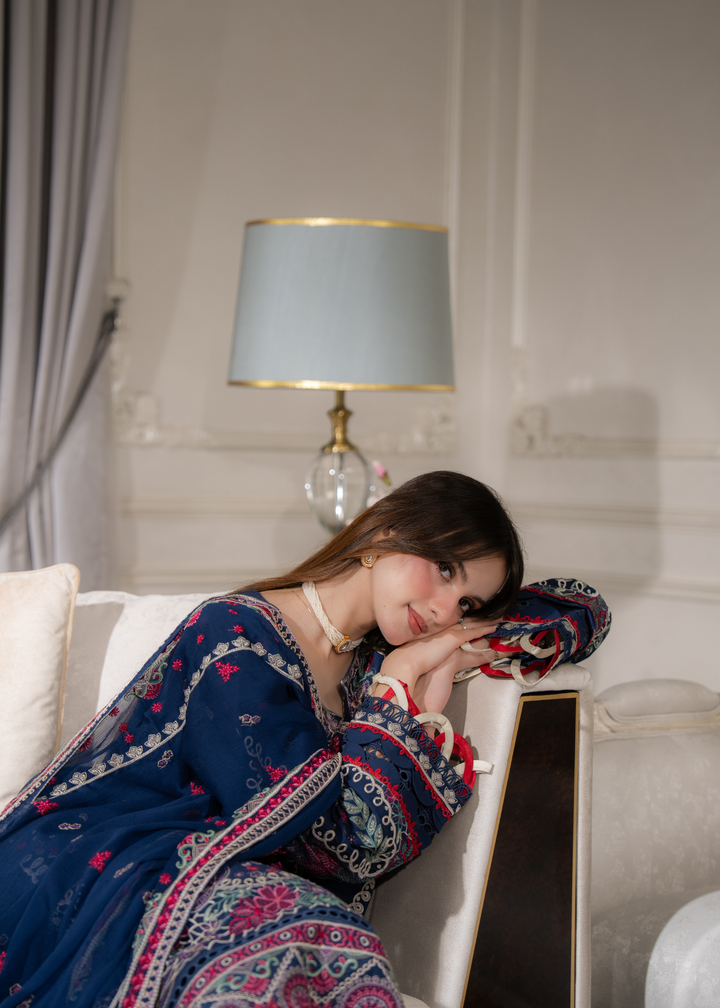 Aria By Meerak RTW Embroidered Lawn 3 Piece Suit Niva Festive Collection