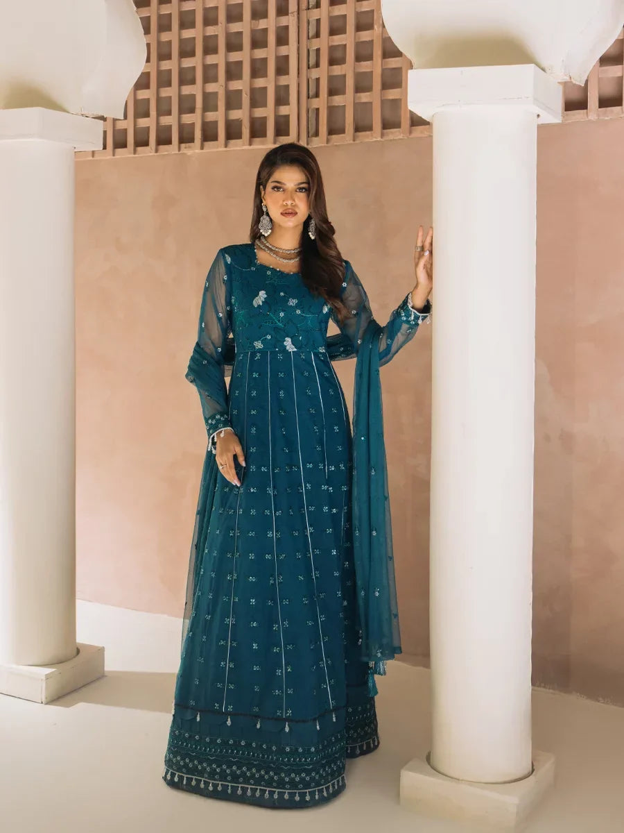 Salitex Unstitched Embroidered Chiffon 3 Piece Suit SUNS8CH524 Festive Collection