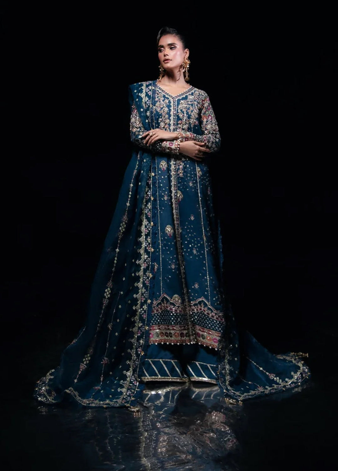 Florent Embroidered Raw Silk Suit Unstitched 3 Piece FL24R Dreamweave - Formal Collection