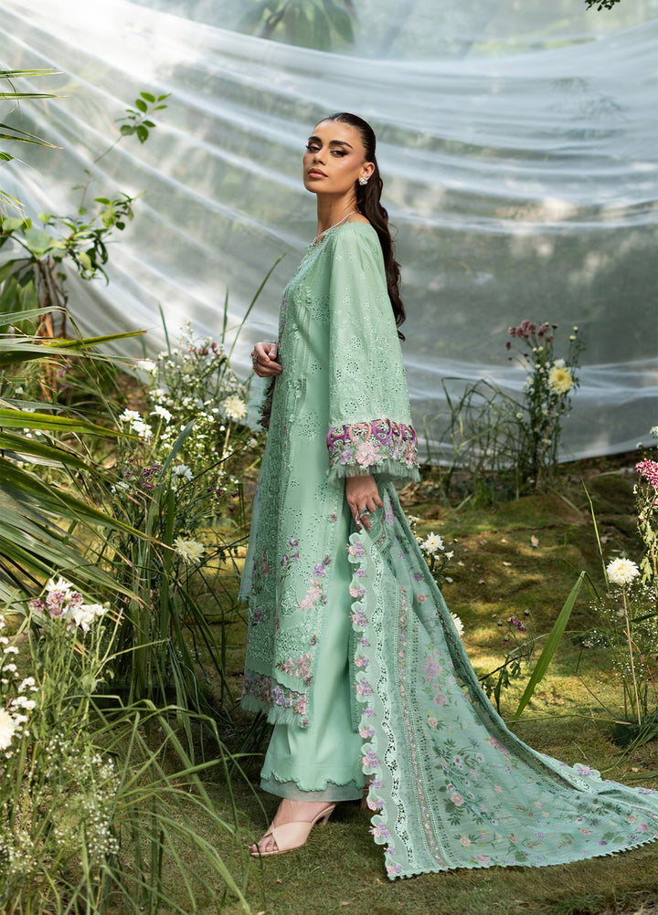 Elaf Premium Unstitched Embroidered Lawn 3 Piece Suit EL26ULF Daisy Chain ELQ-3A - Festive Collection