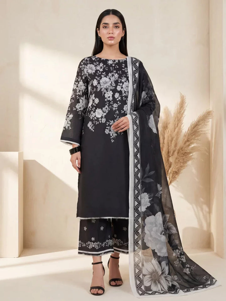 Salitex Unstitched Printed Lawn Silk 3 Piece Suit SUNS7ASI417 Casual Collection