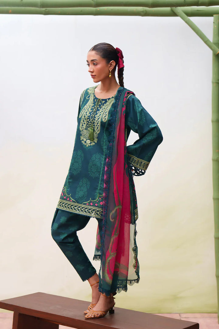 Laanem by Saira Rizwan Unstitched Embroidered Lawn 3 Piece Suit SR26ULL NAYRA-B - Summer Collection