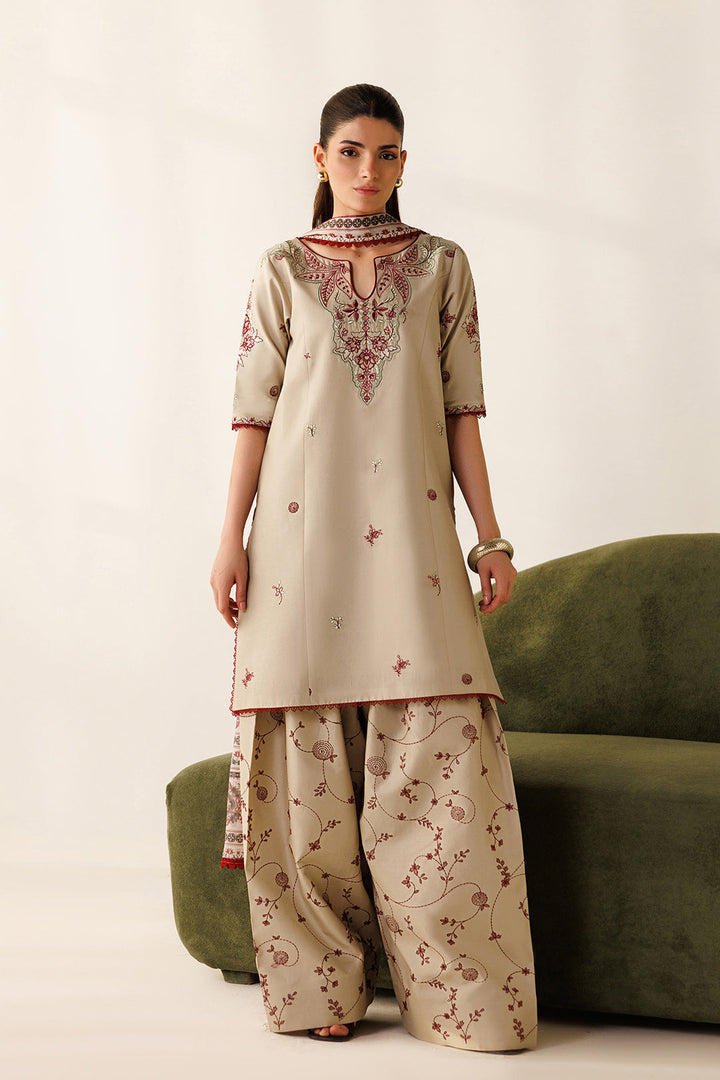 Mistfall by Panache Apparel RTW Embroidered Cotton 3 Piece Suit liora Eid Collection