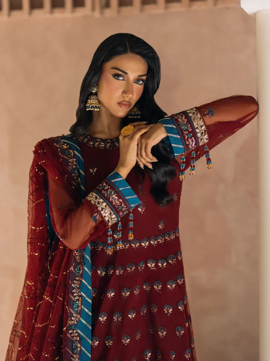 Salitex Unstitched Embroidered Chiffon 3 Piece Suit SUNS8CH523 Festive Collection
