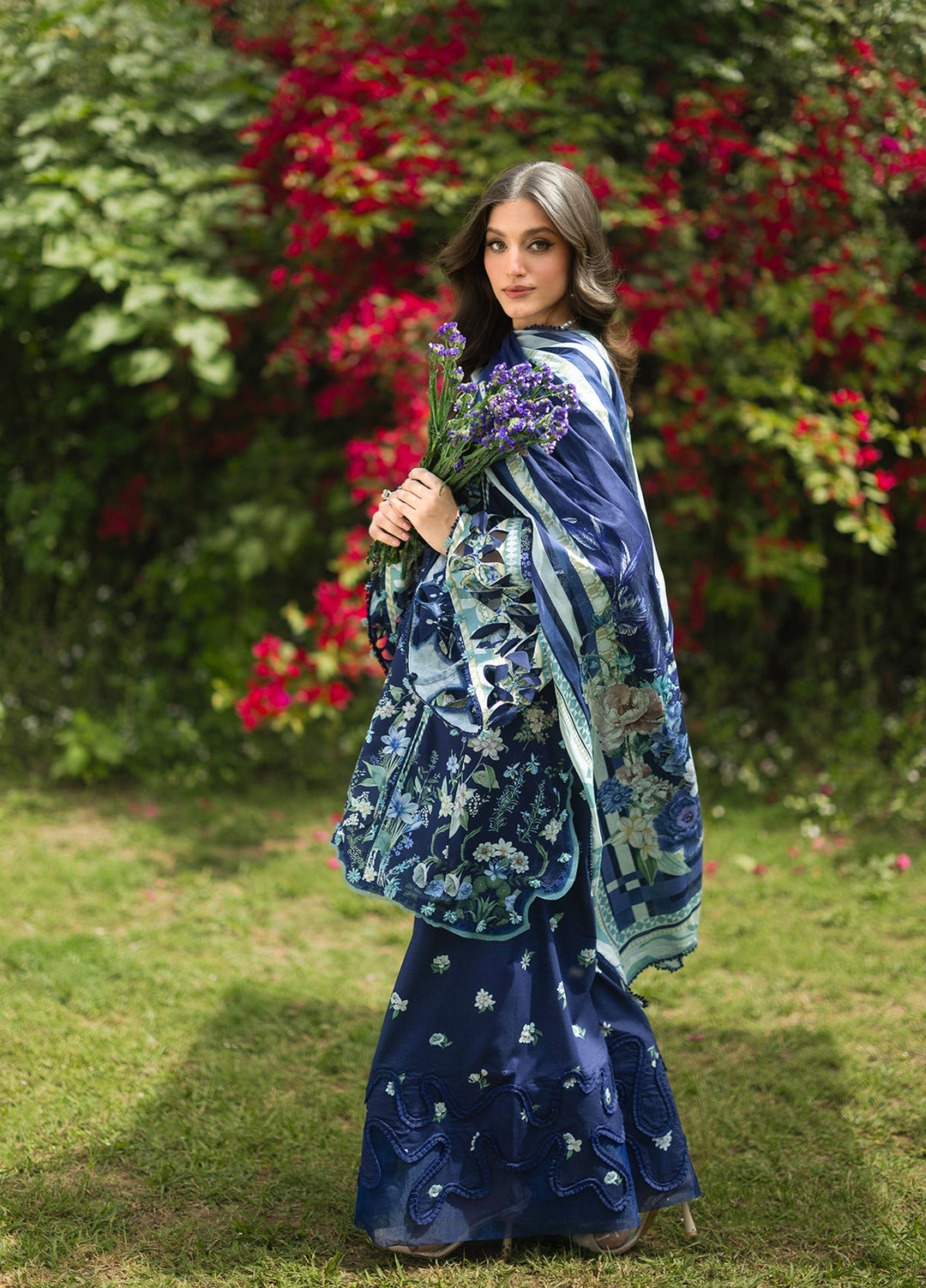 Bridgerton by Elaf Unstitched Printed Lawn 3 Piece Suit EL26ULB EPB-6B - Summer Collection